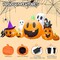 Halloween Inflatables Pumpkin Decorations Outdoor, Blow Up Yard Inflatable Halloween Pumpkin Ghost Black Cat